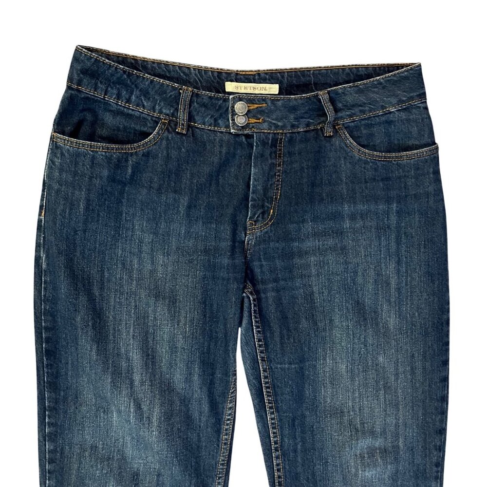 Stetson Womens City Trouser Jeans Size 14 Western Denim Used - Picture 5 of 13
